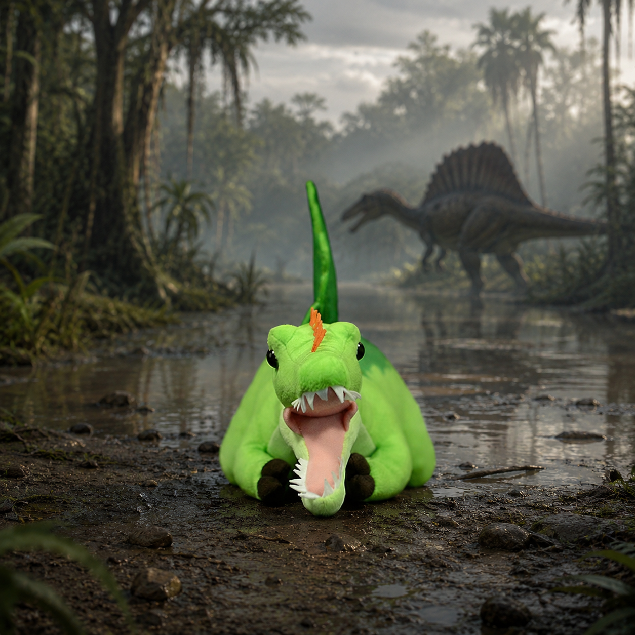 Realistic Spinosaurus Dinosaur Plush