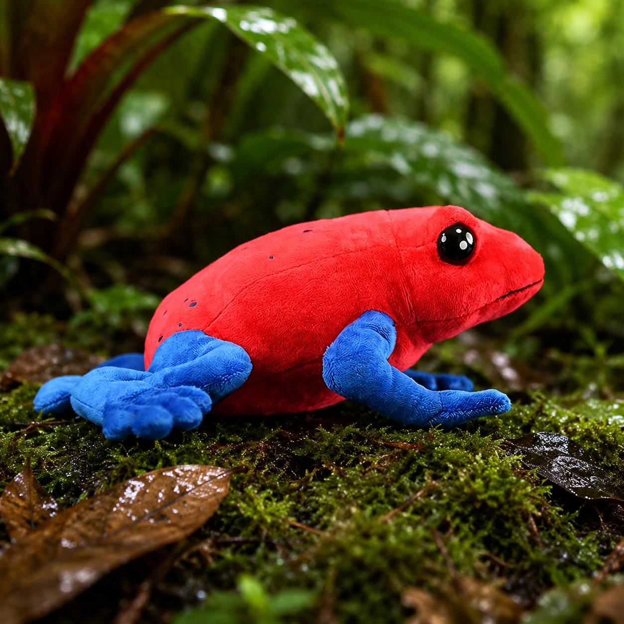 Realistic Strawberry Frog Plush