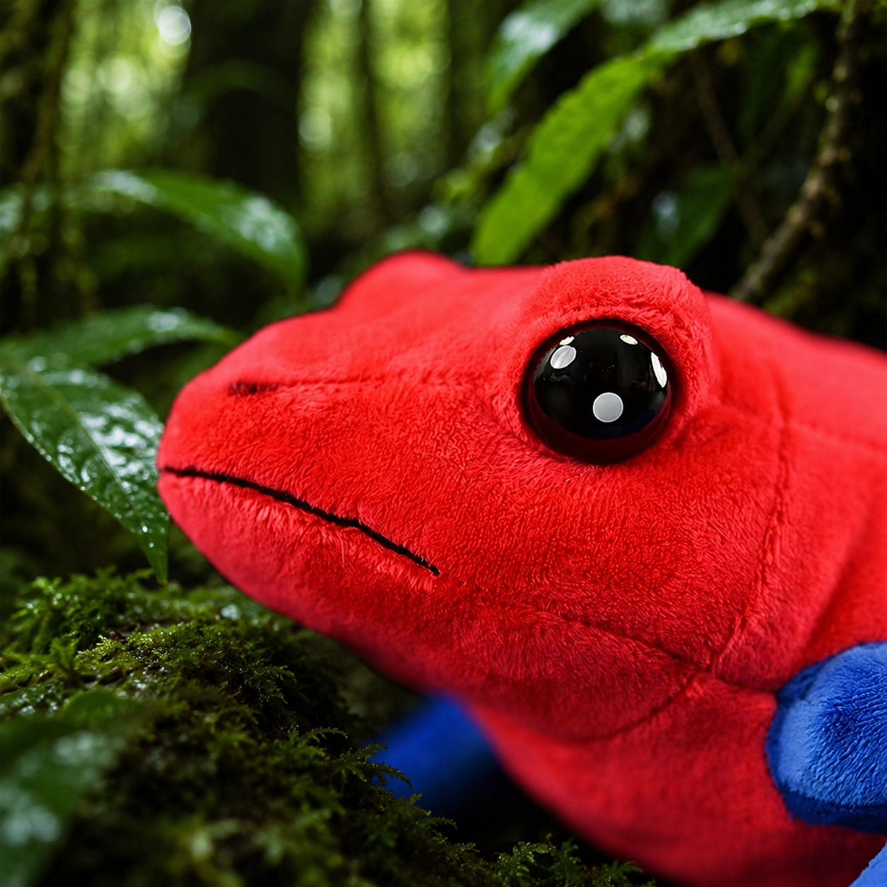 Realistic Strawberry Frog Plush