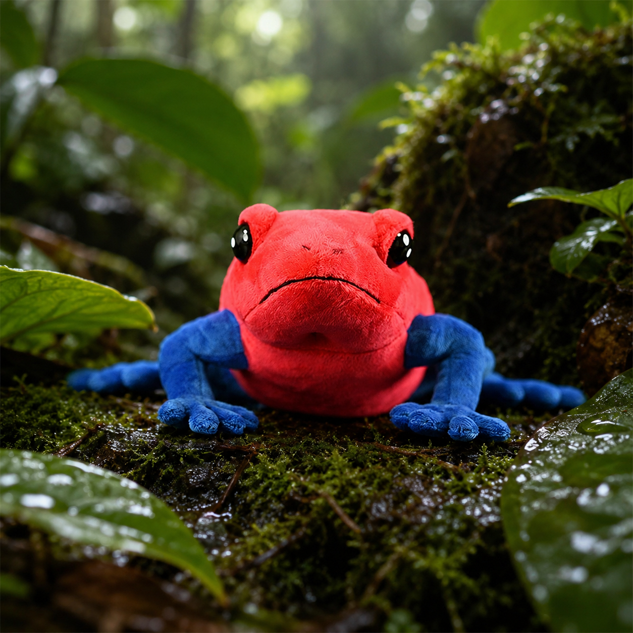 Realistic Strawberry Frog Plush