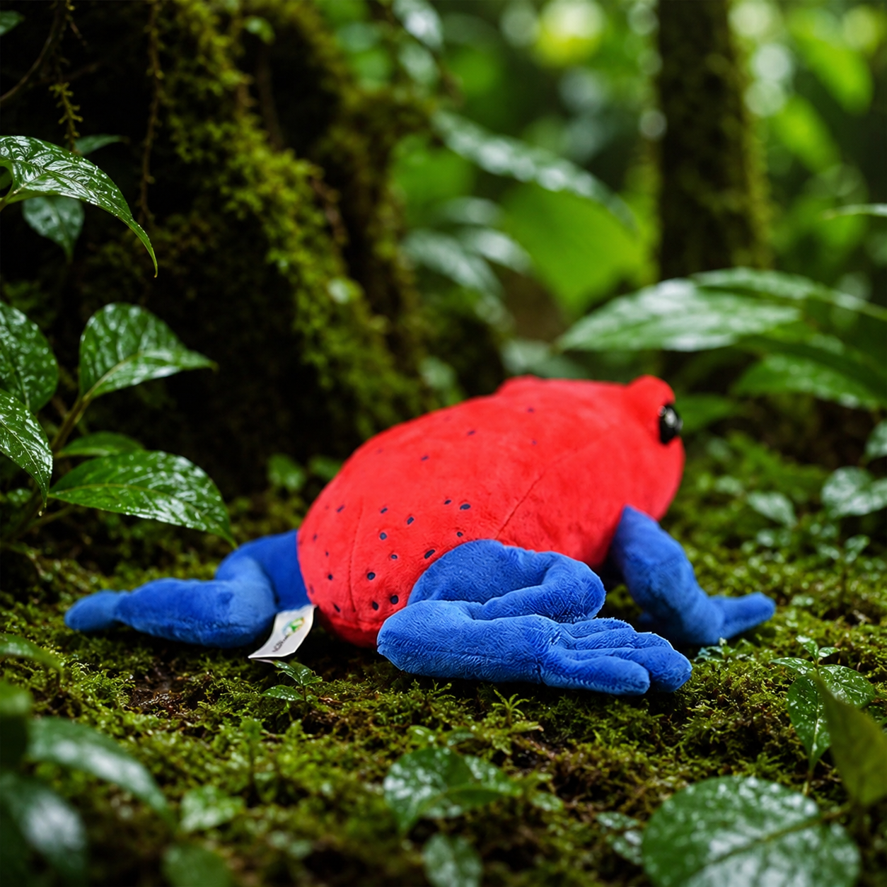 Realistic Strawberry Frog Plush