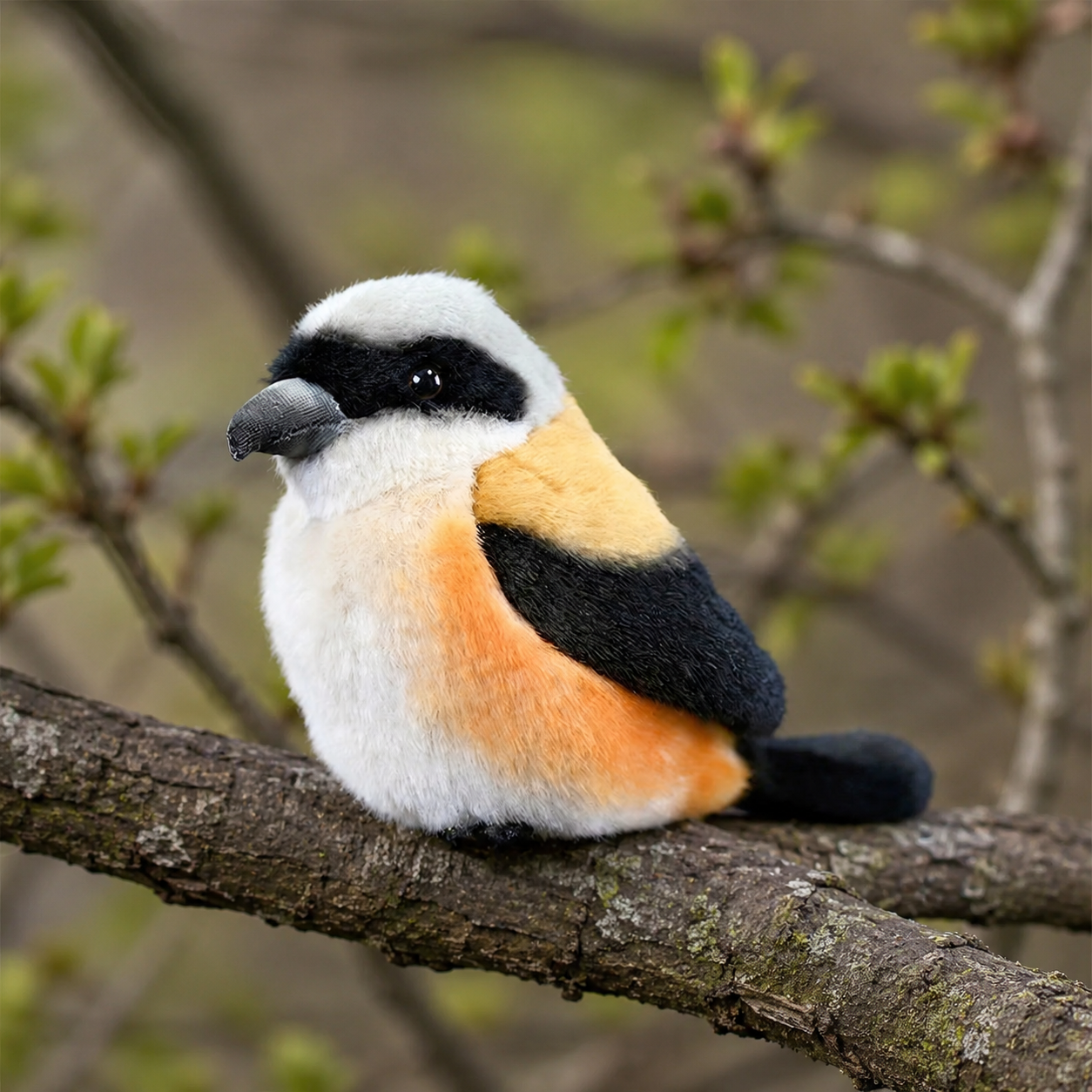 Realistic Mozu Bird Plush