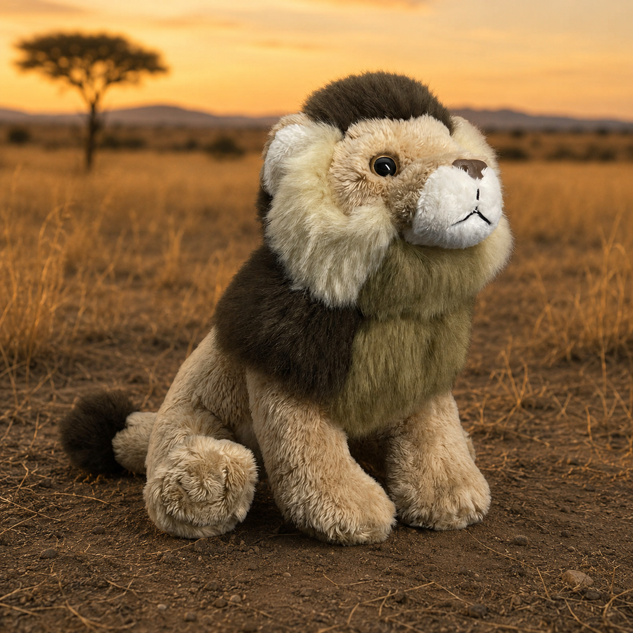 Realistic Lion Plush
