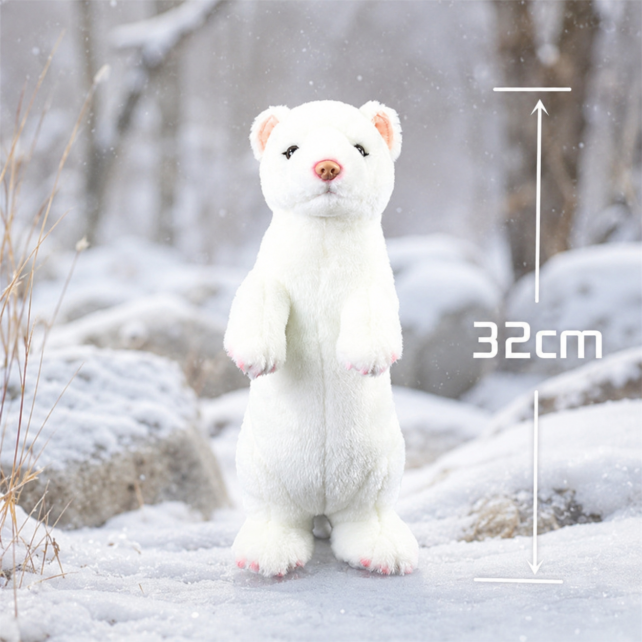 Realistic  Ferret Plush