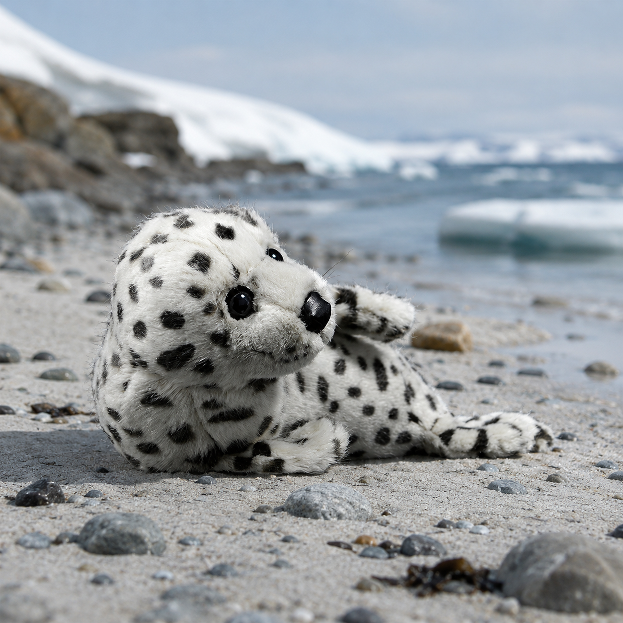 Realistic Leopard Seal Plush