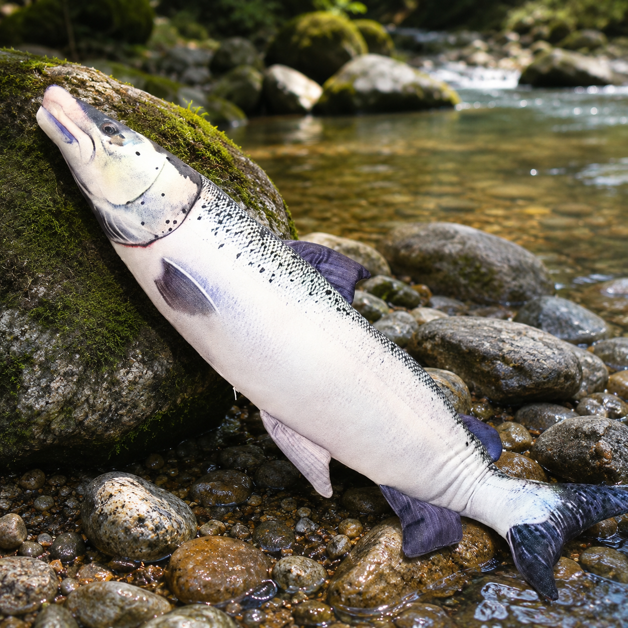 Realistic Salmon Squishy Plush