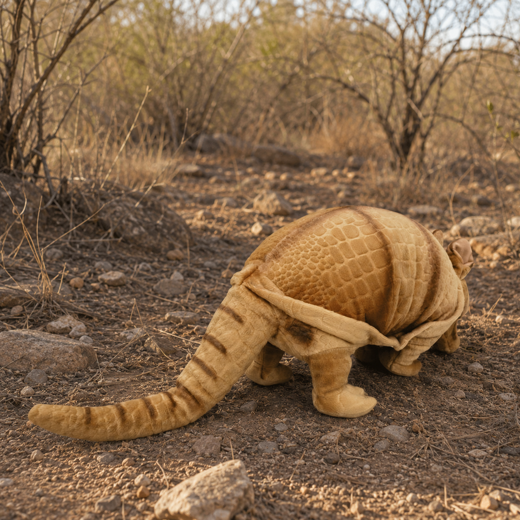 Realistic Armadillo Stuffed Plush
