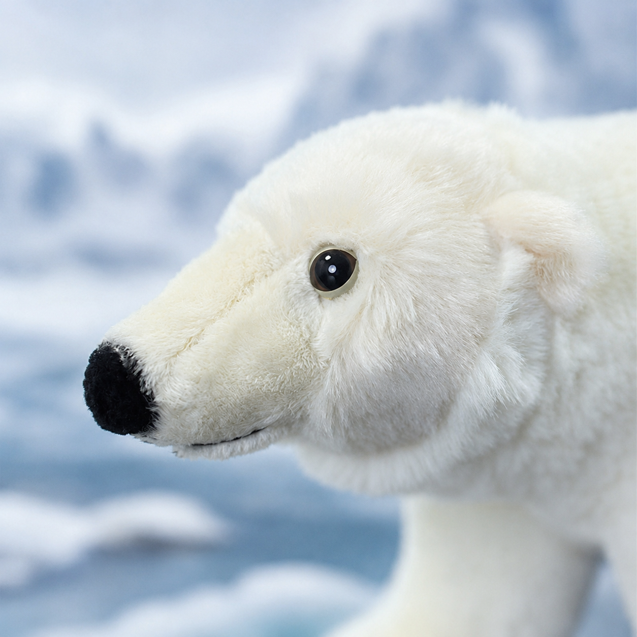Realistic Polar Bear Plush