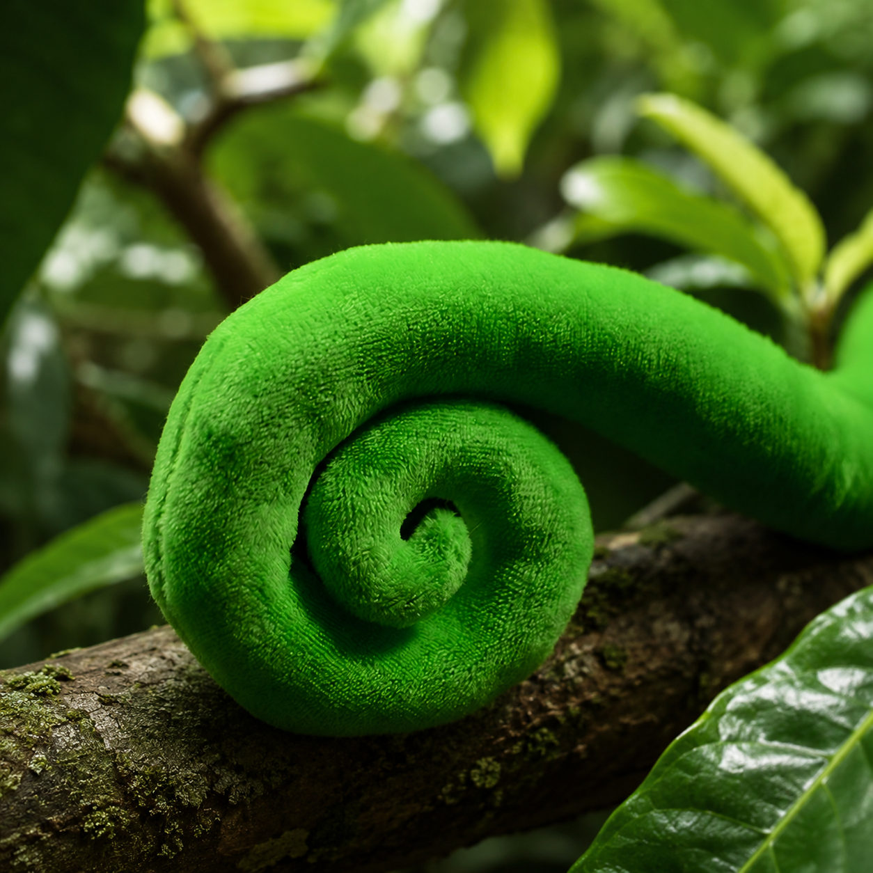 Realistic Veiled Chameleon Plush