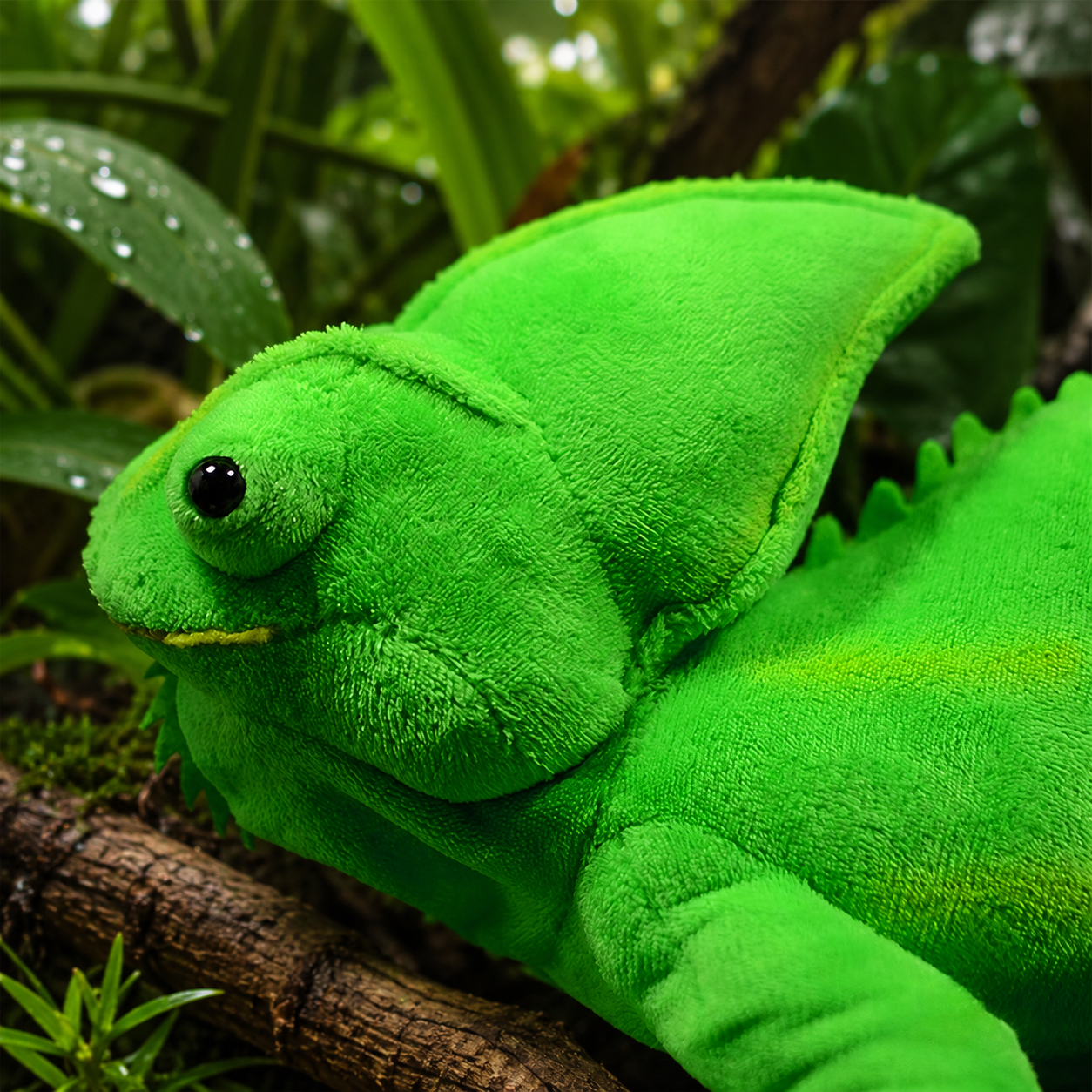 Realistic Veiled Chameleon Plush