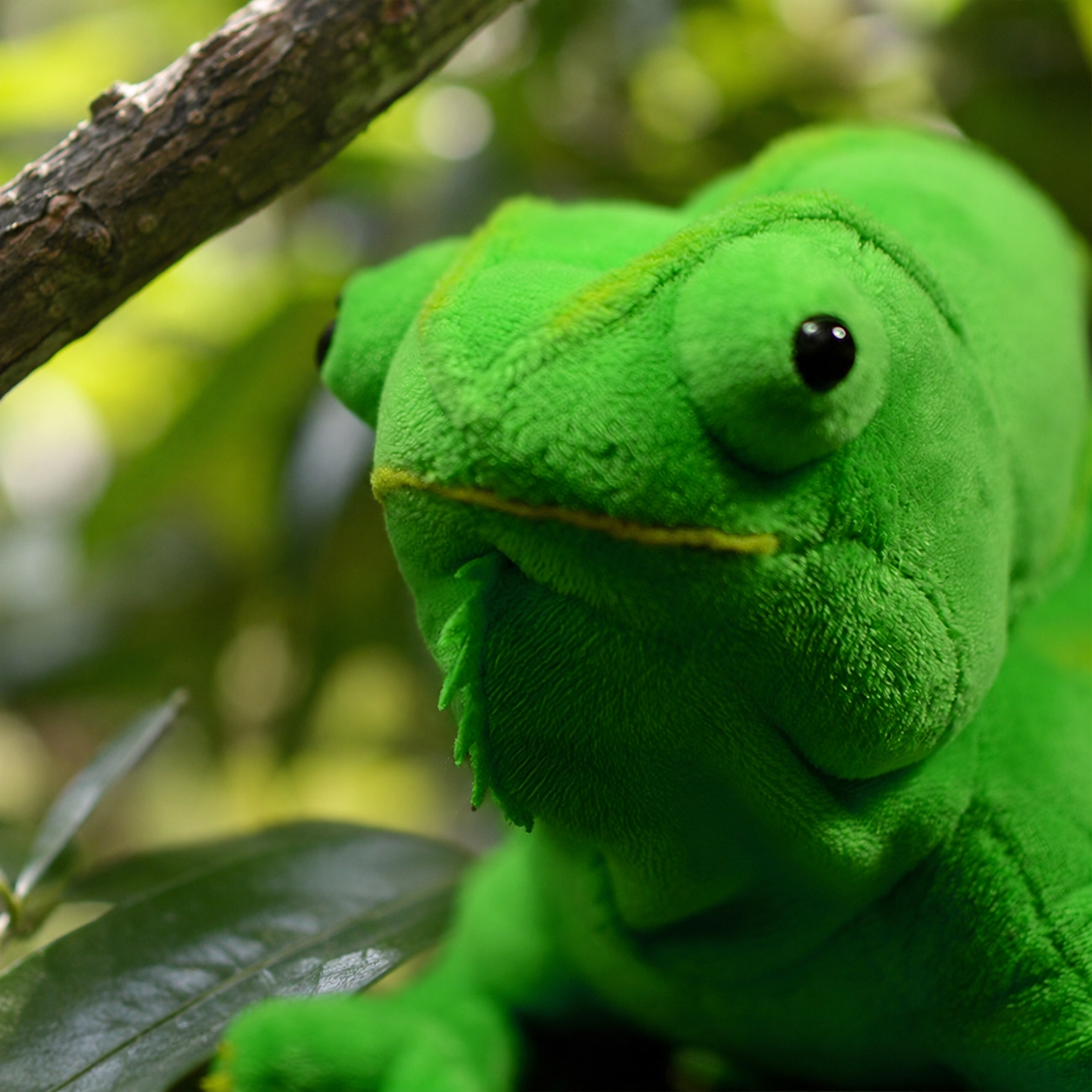 Realistic Veiled Chameleon Plush