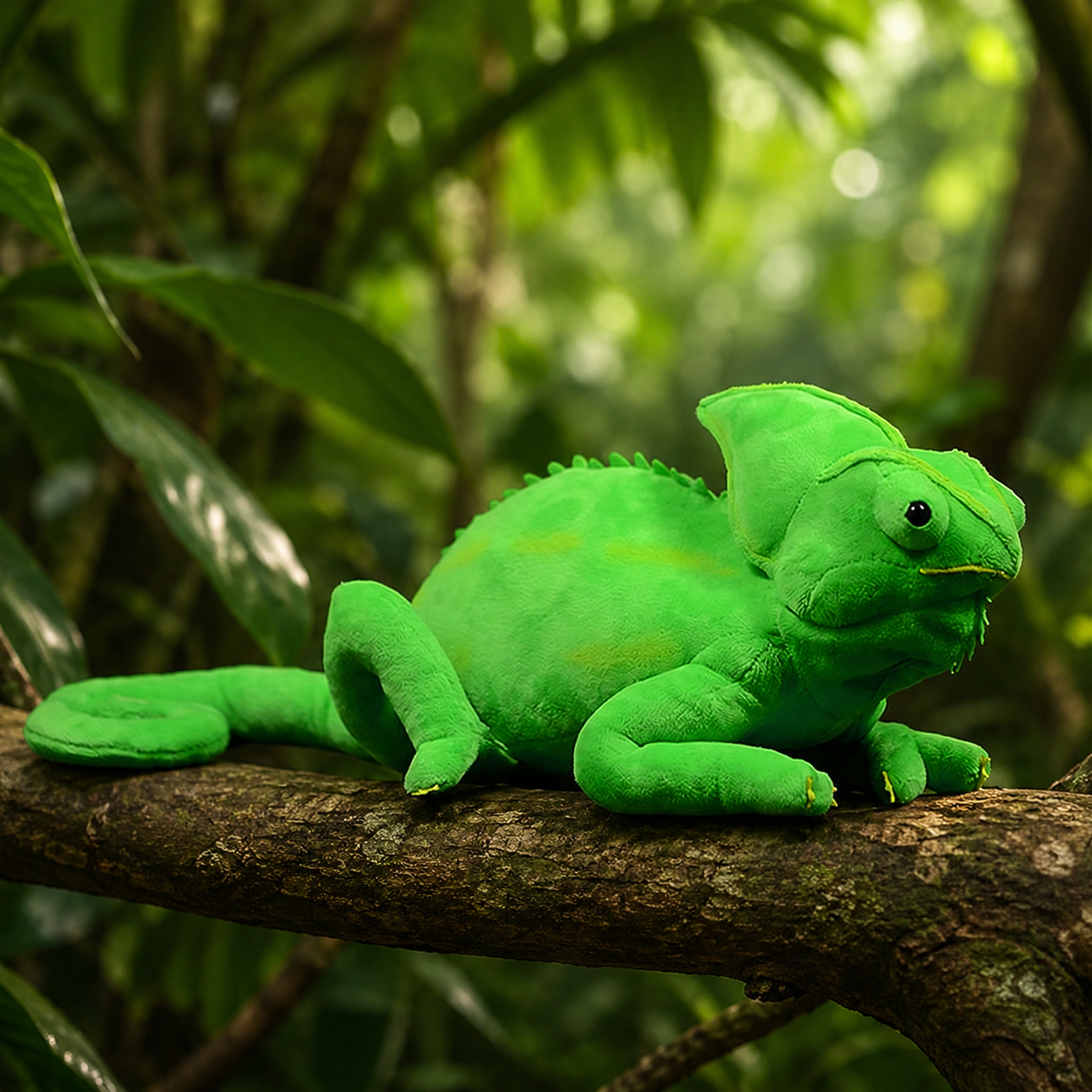 Realistic Veiled Chameleon Plush