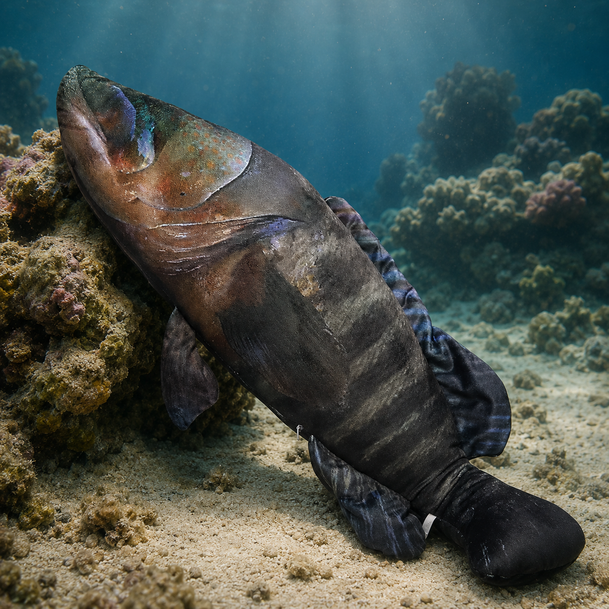 Realistic Grouper Squishy Plush