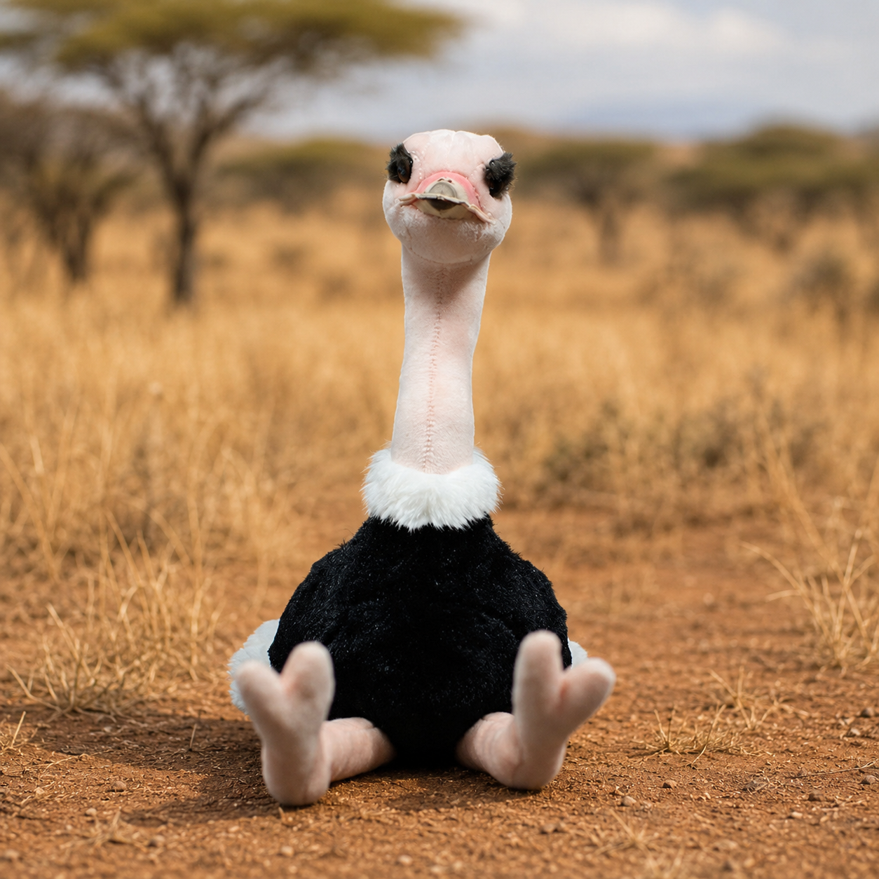 Realistic Baby Ostrich Plush