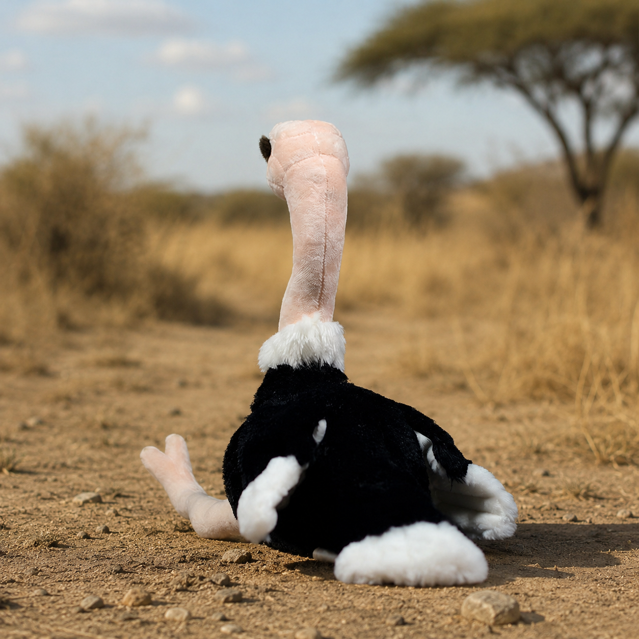 Realistic Baby Ostrich Plush