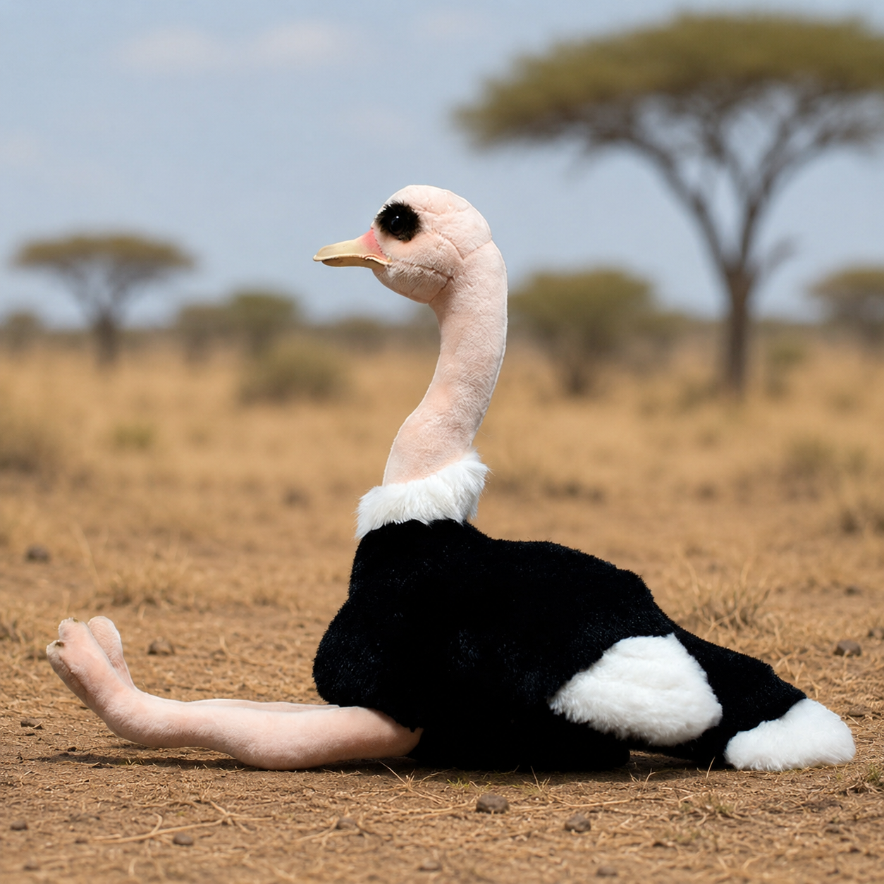 Realistic Baby Ostrich Plush