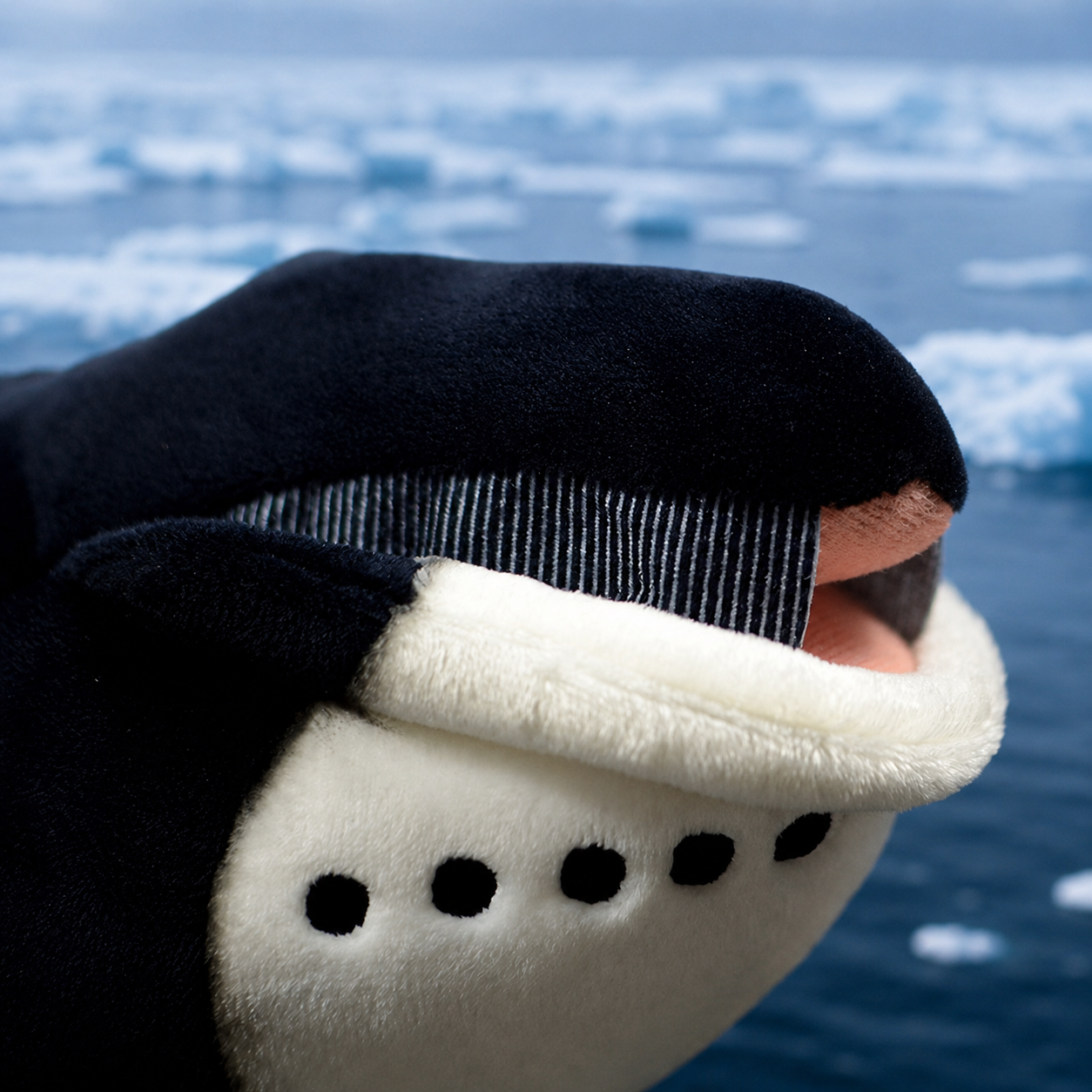 Realistic Bowhead Whale Plush