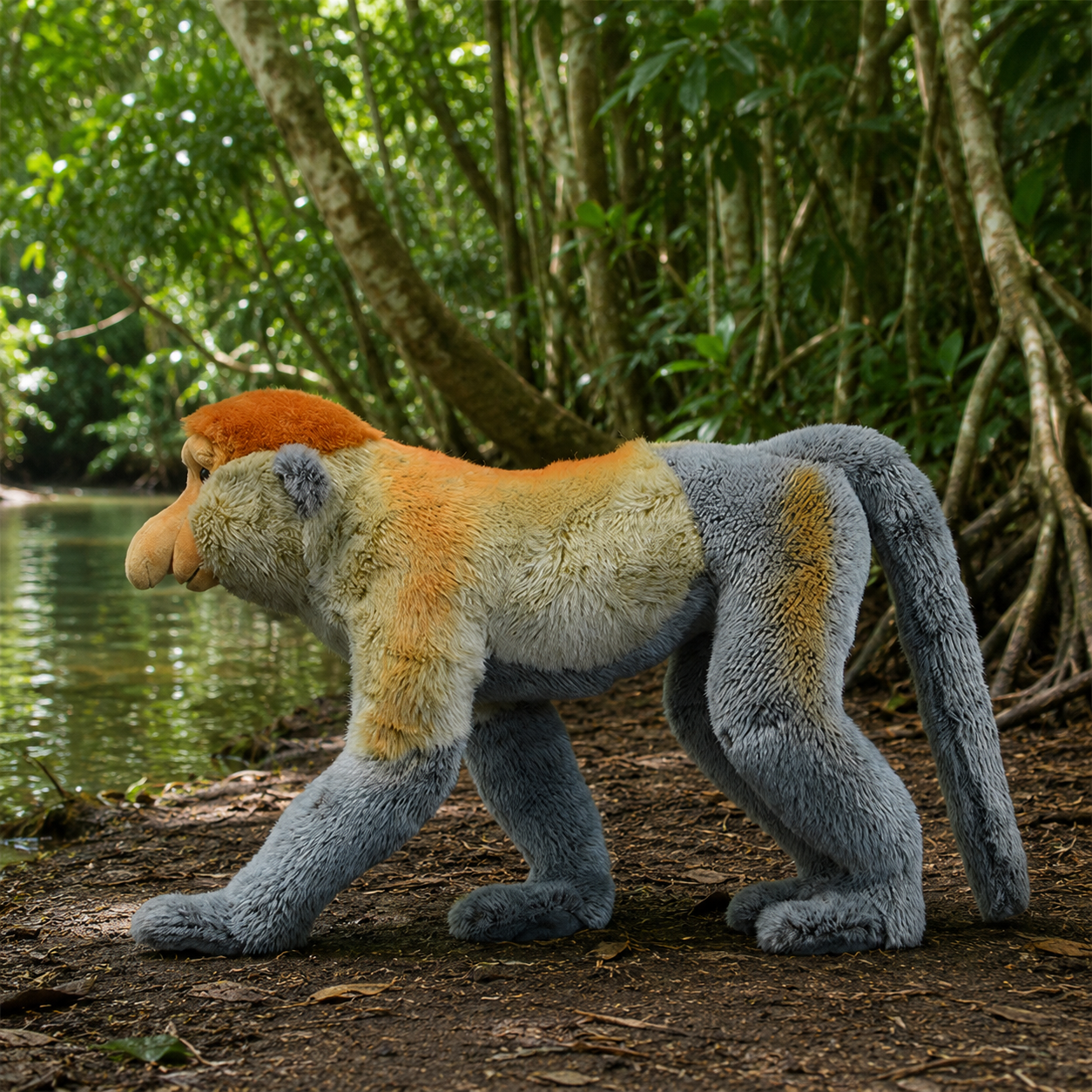 Realistic Proboscis Monkey Plush