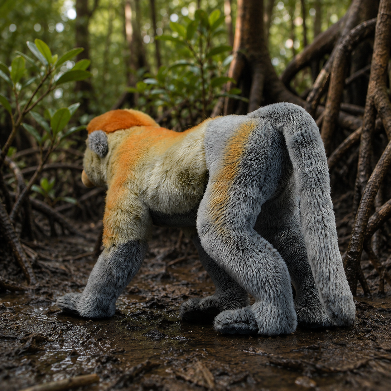 Realistic Proboscis Monkey Plush