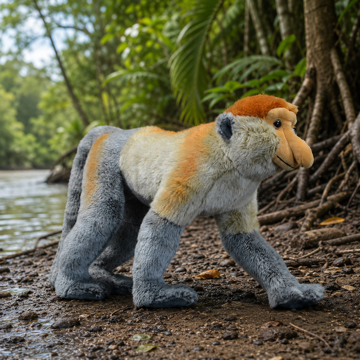 Realistic Proboscis Monkey Plush