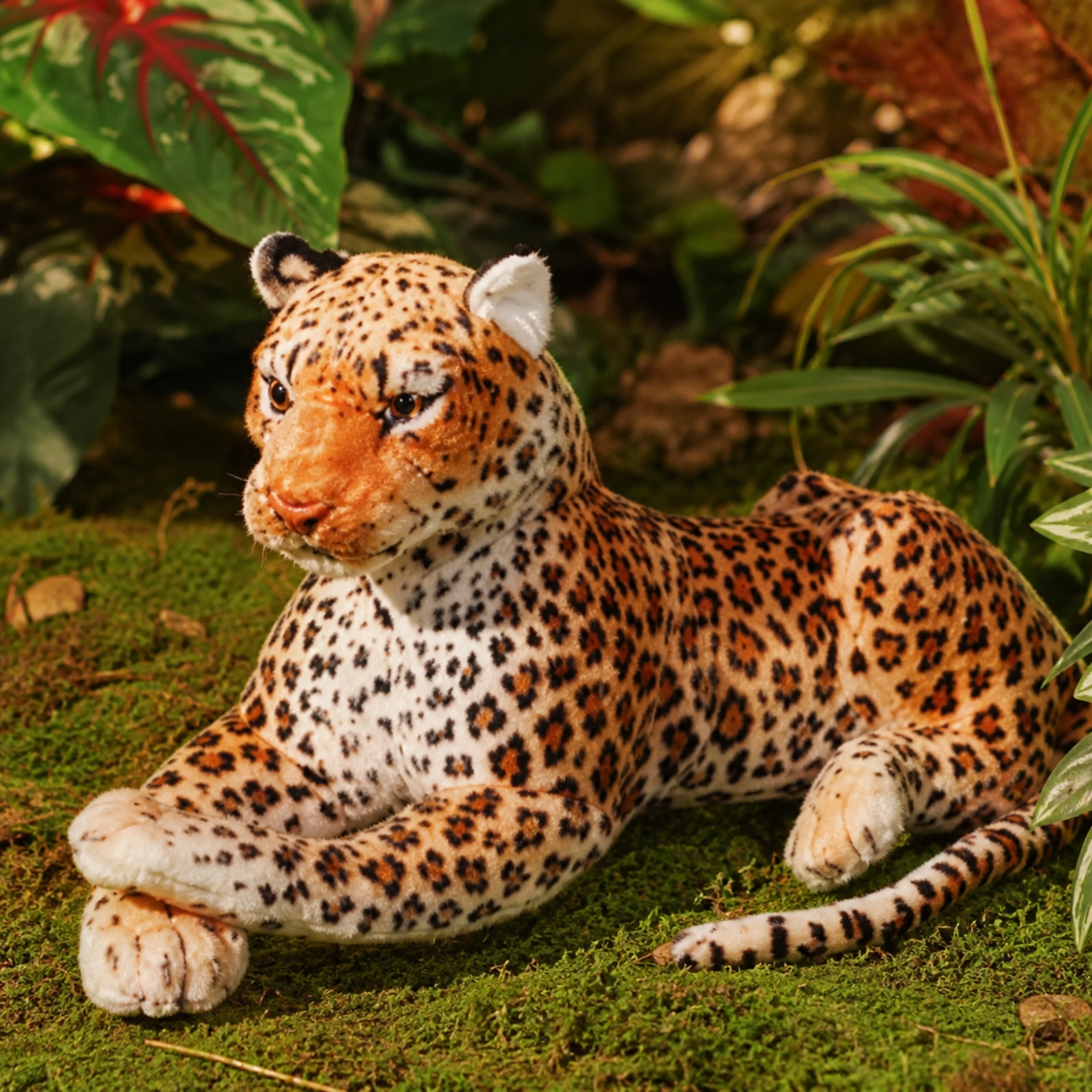Big Realistic Leopard Plush