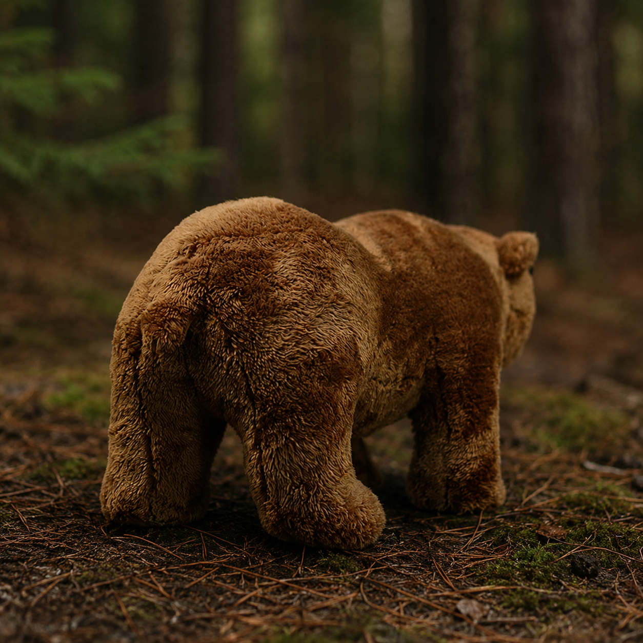Realistic Brown Bear Plush
