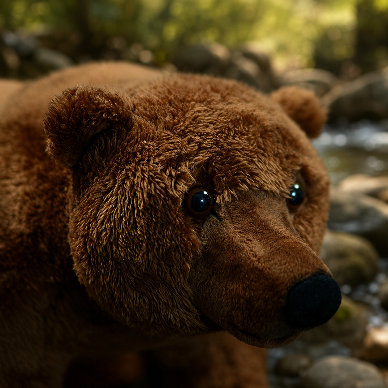 Realistic Brown Bear Plush