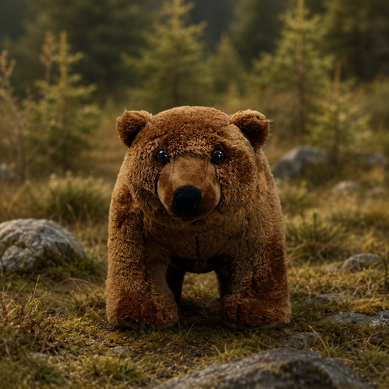 Realistic Brown Bear Plush