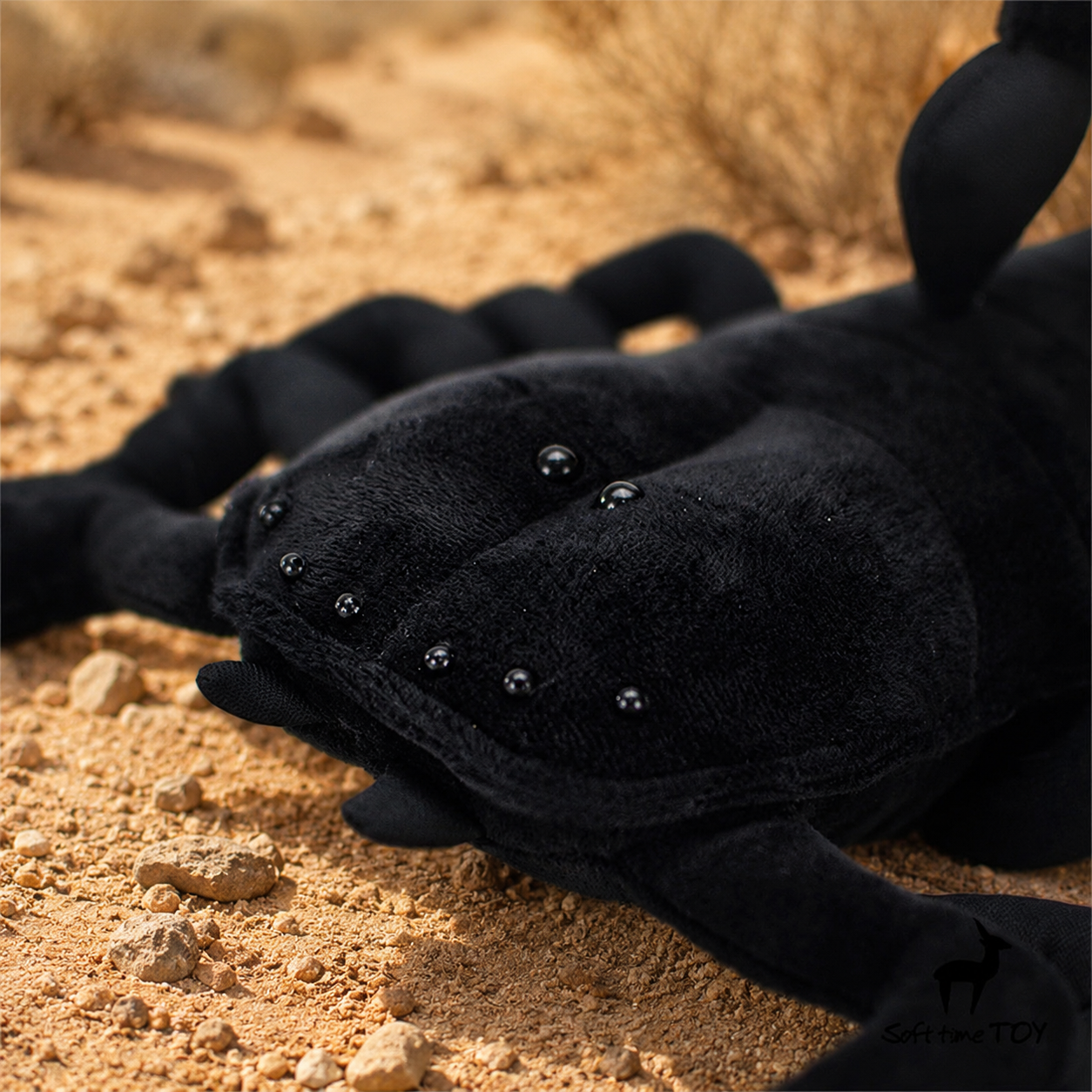 Realistic Black Scorpion Plush