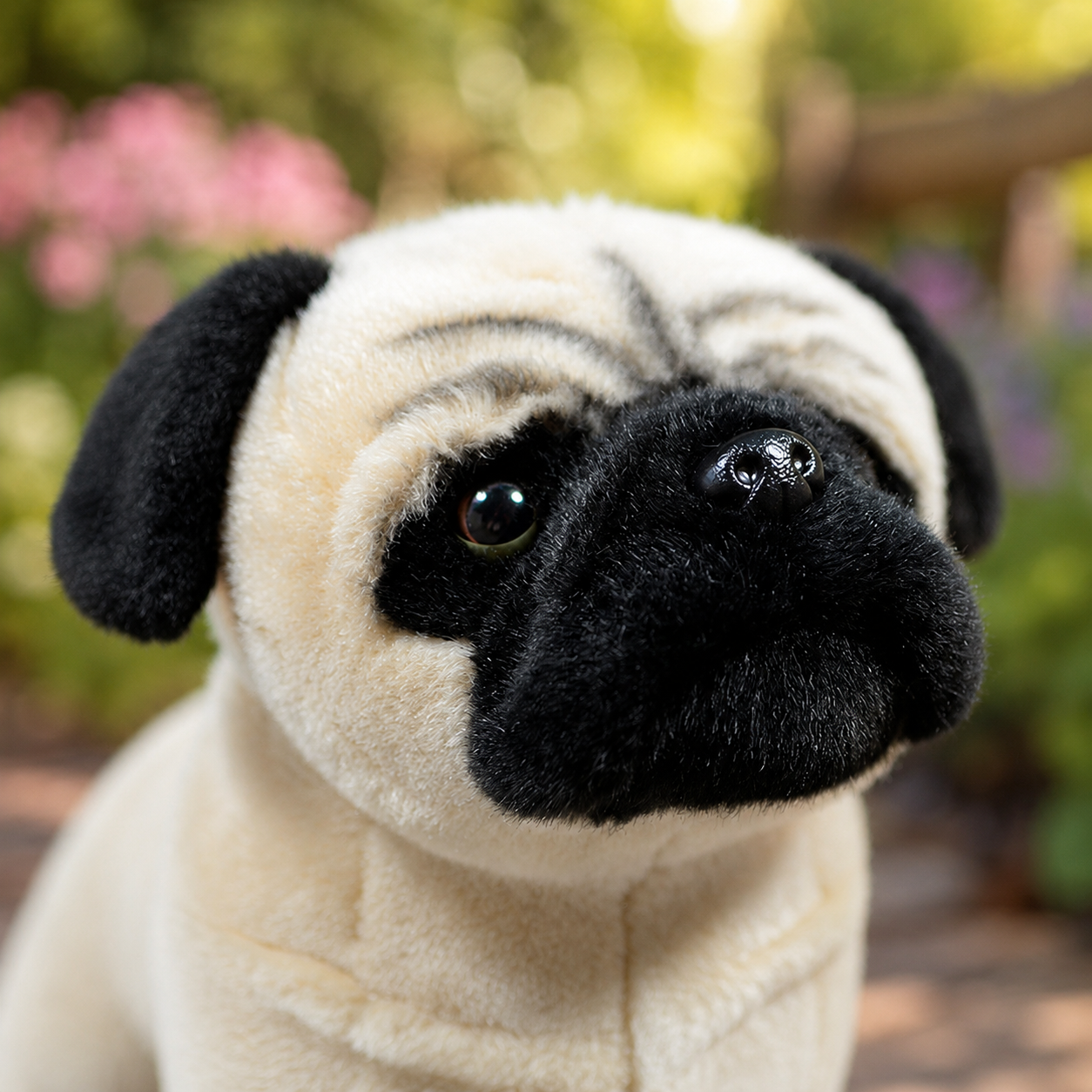 Realistic Pug Dog Plush