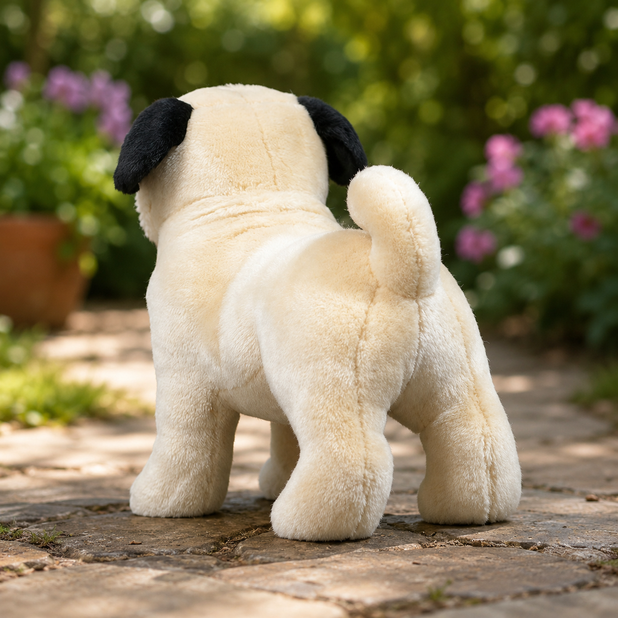 Realistic Pug Dog Plush