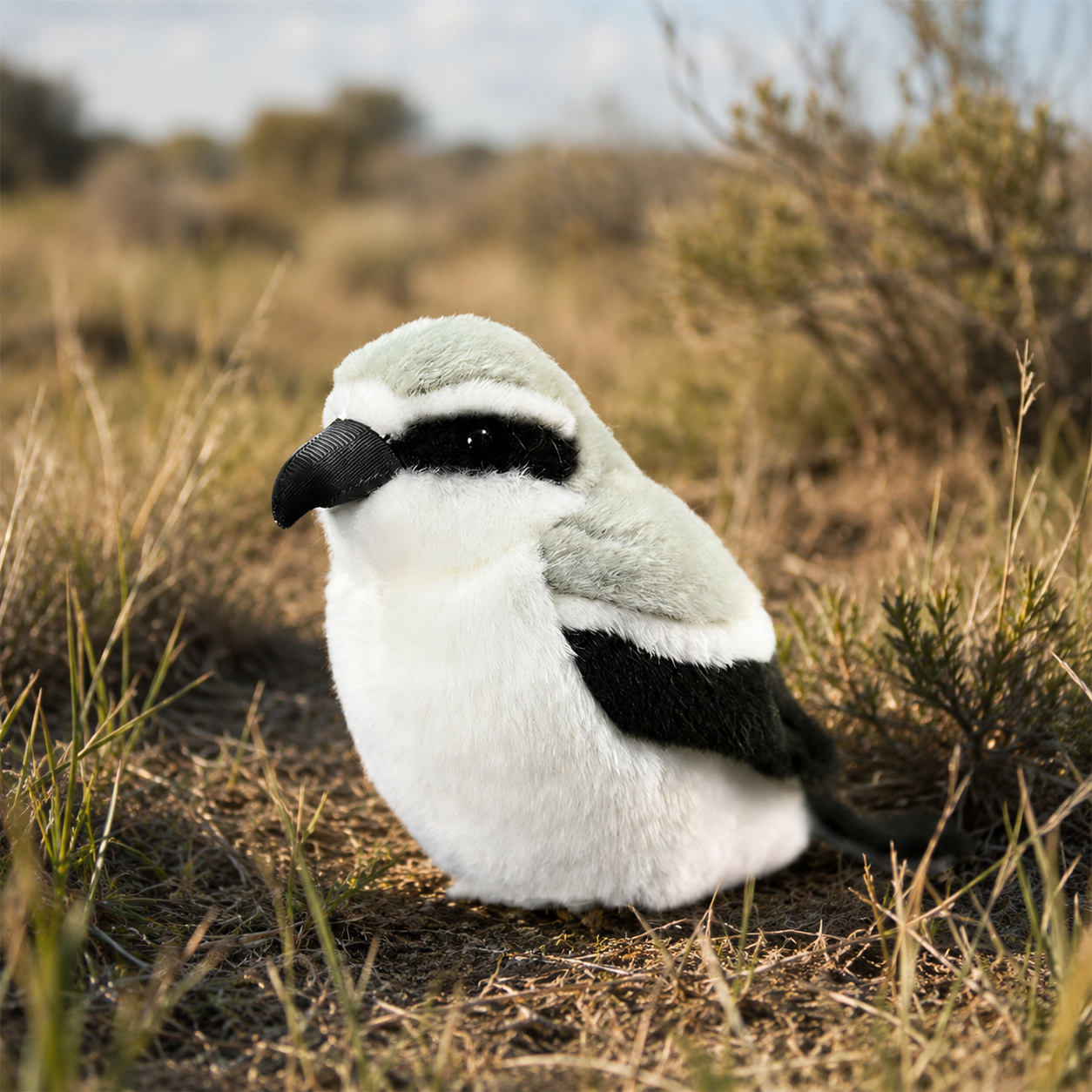 Realistic Shrike Bird Plush