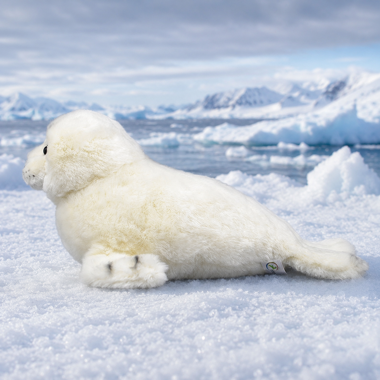 Realistic White Seal Plush