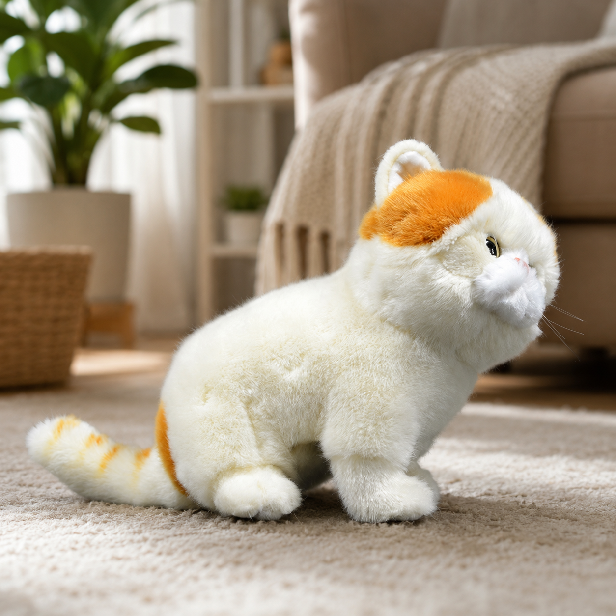 Realistic Persian Cat Plush
