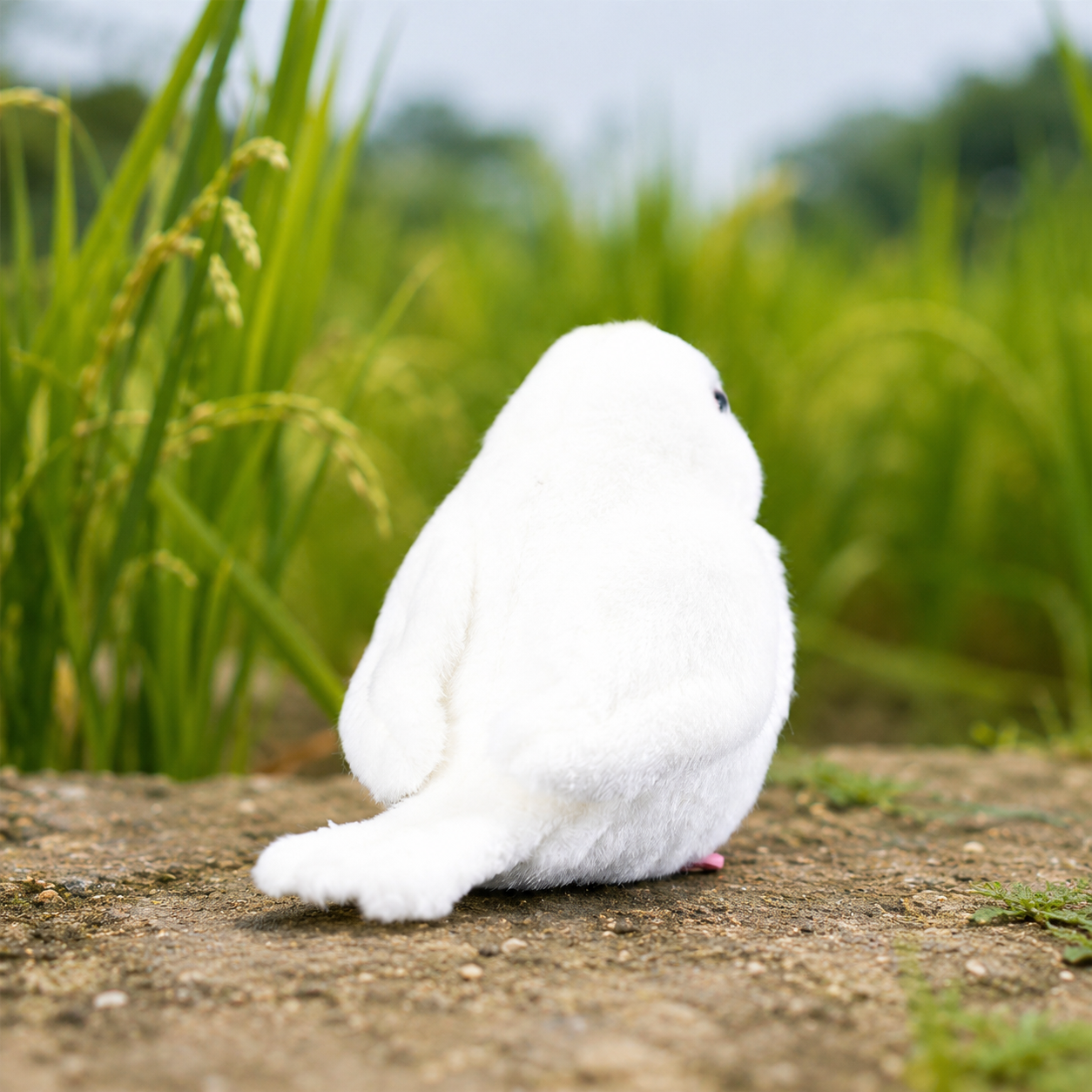 Realistic White Java Bird Plush