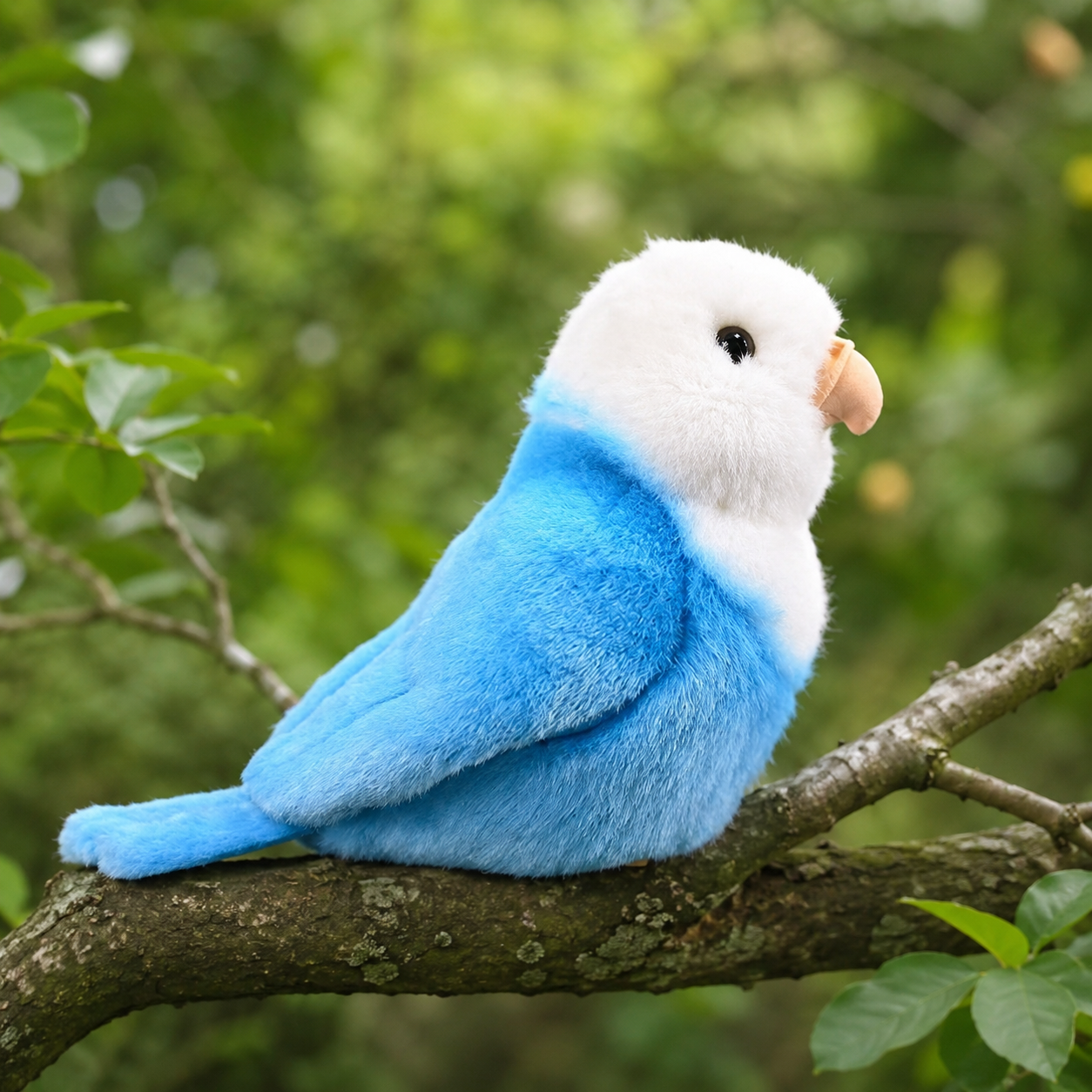 Realistic Blue Bird Plush