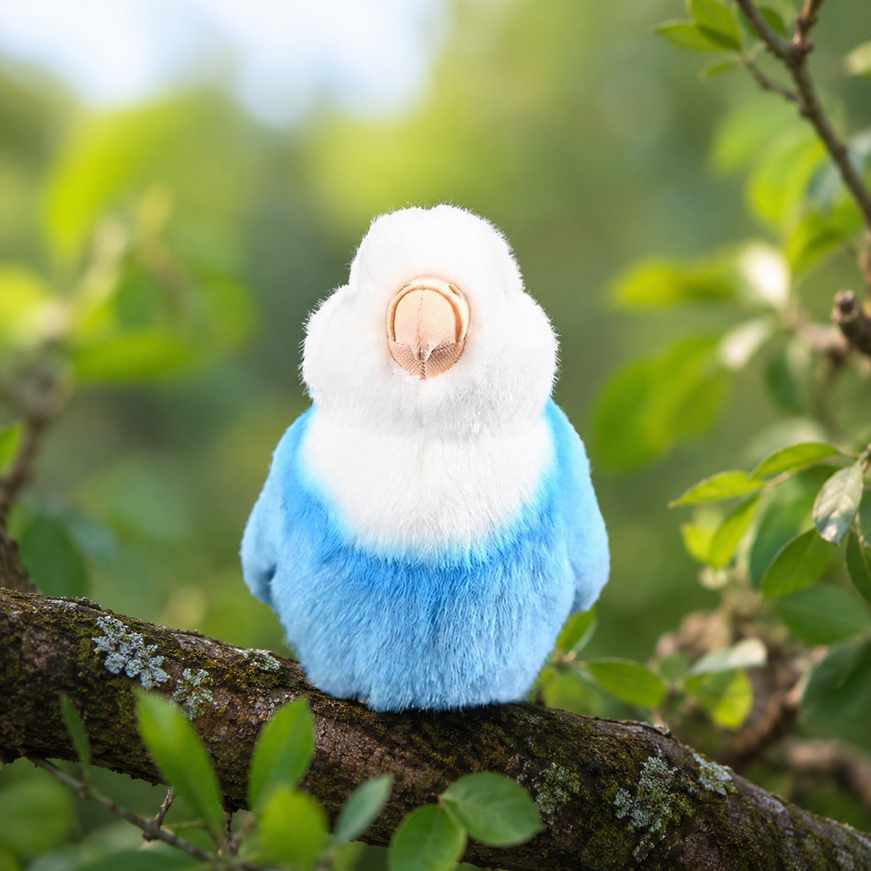 Realistic Blue Bird Plush