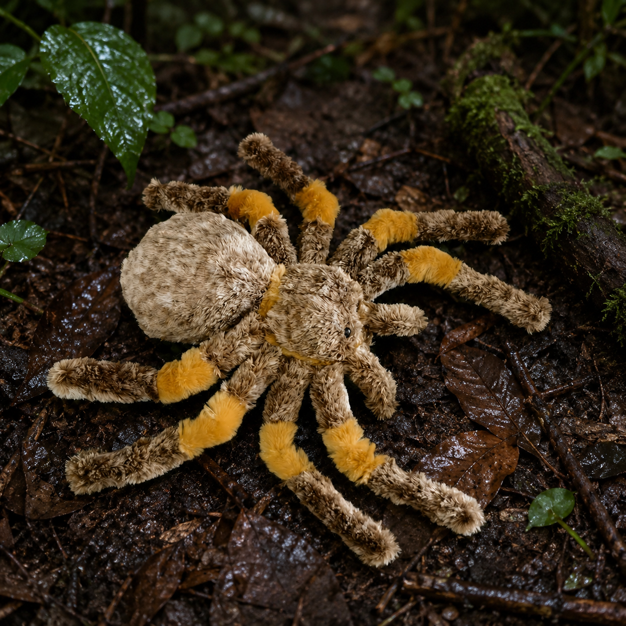 Realistic Goliath Tarantula Spider Plush