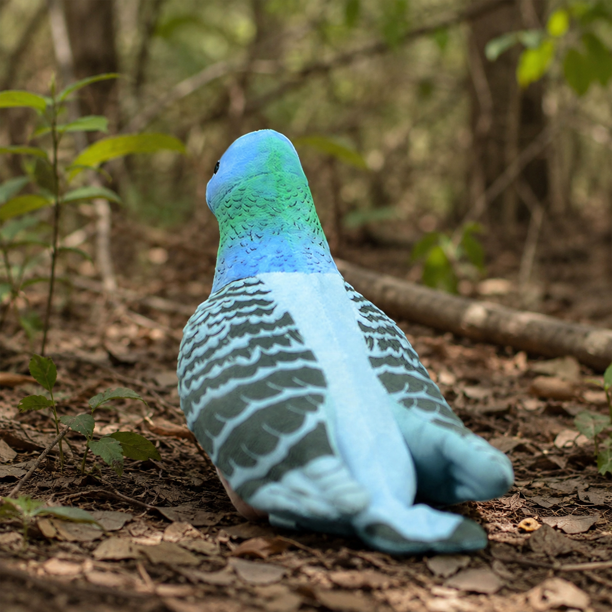 Realistic Blue Ground Dove Plush