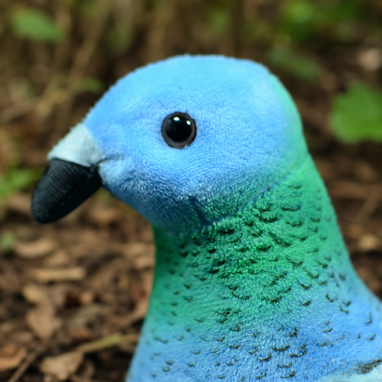 Realistic Blue Ground Dove Plush
