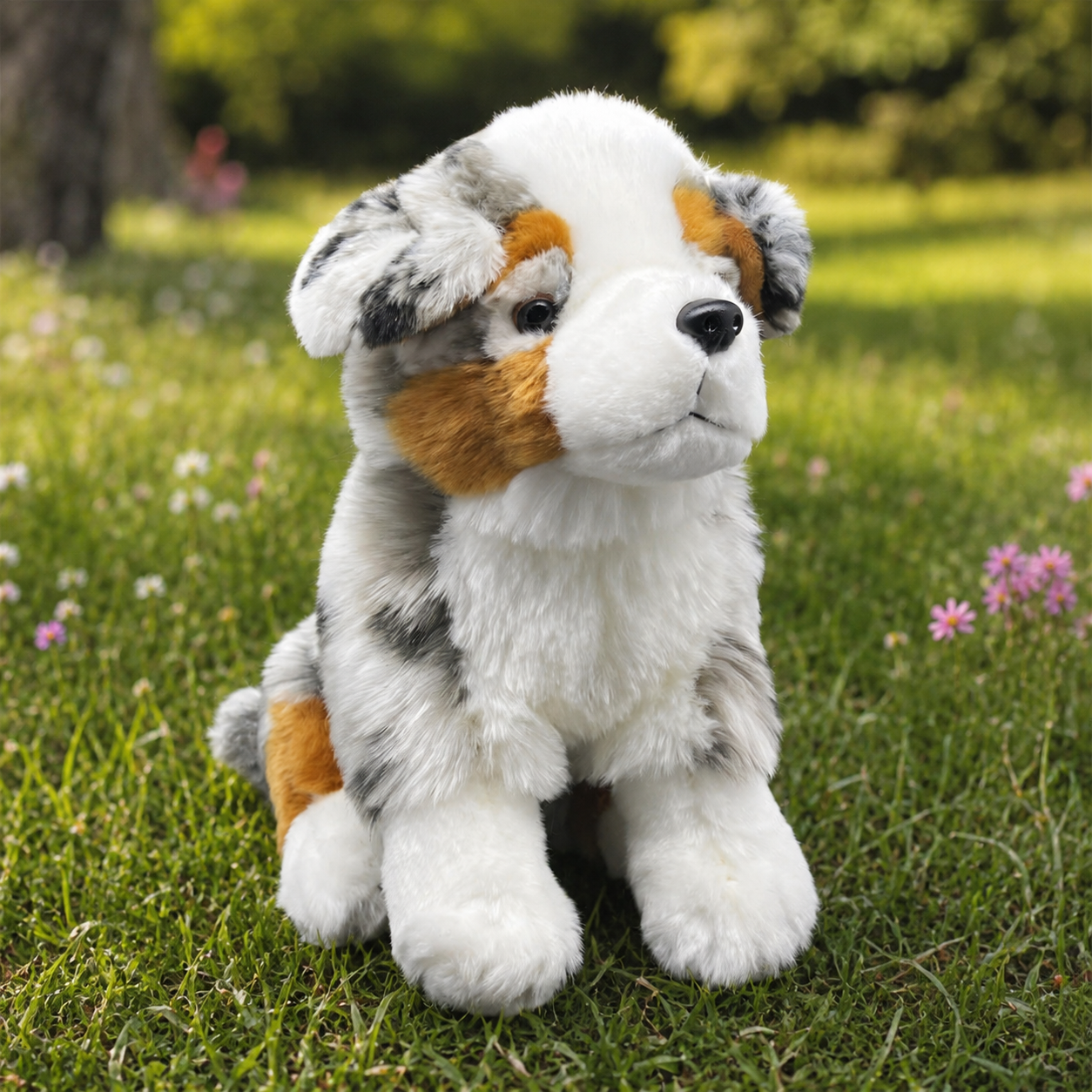 Realistic Australian Shepherd Puppy Plush