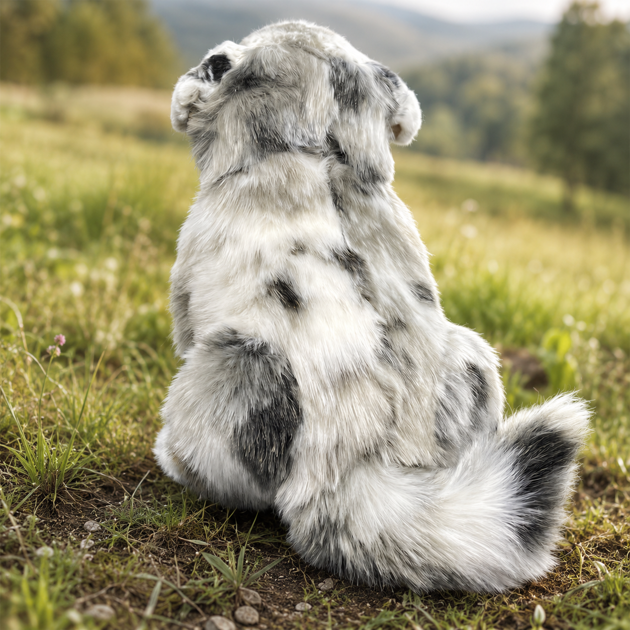Realistic Australian Shepherd Puppy Plush
