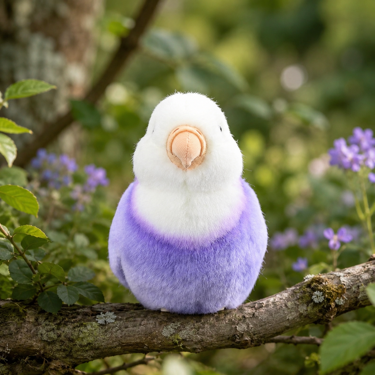 Realistic Purple Bird Plush
