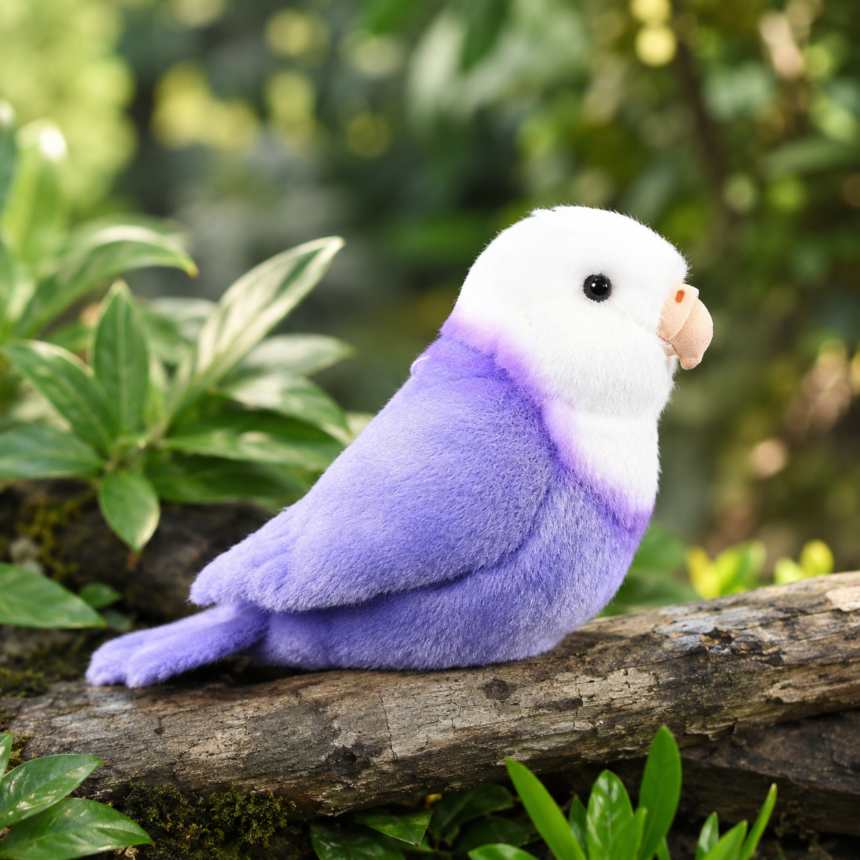 Realistic Purple Bird Plush