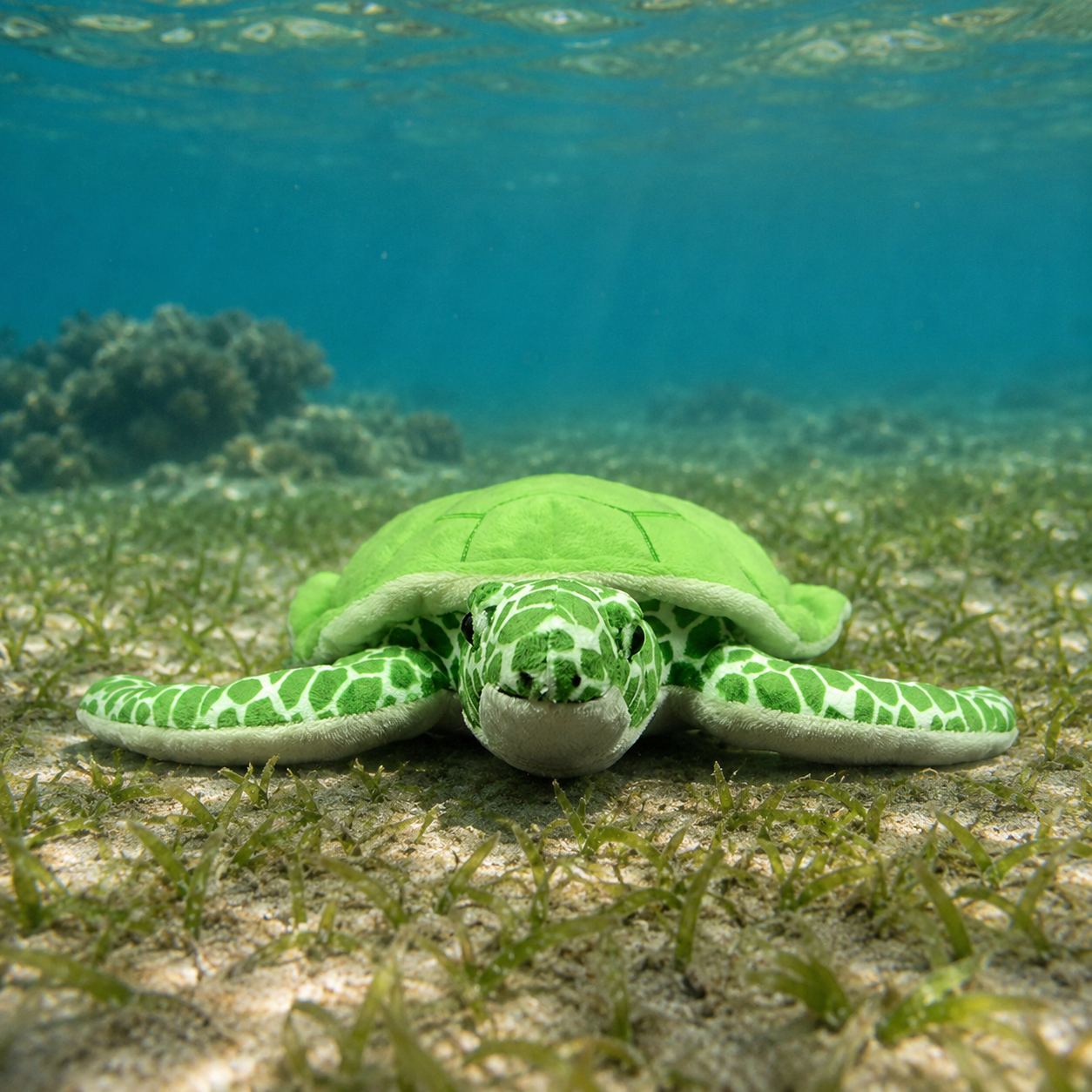 Realistic Green Sea Turtle Plush