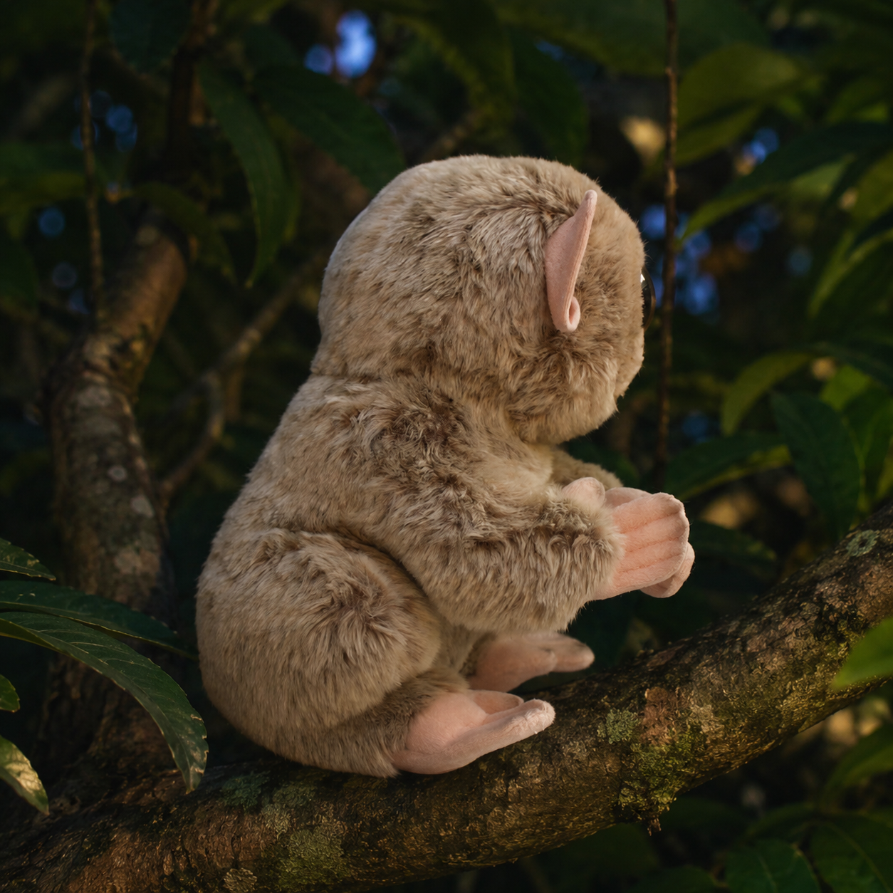 Realistic Fluffy Slender Loris Monkey  Plush