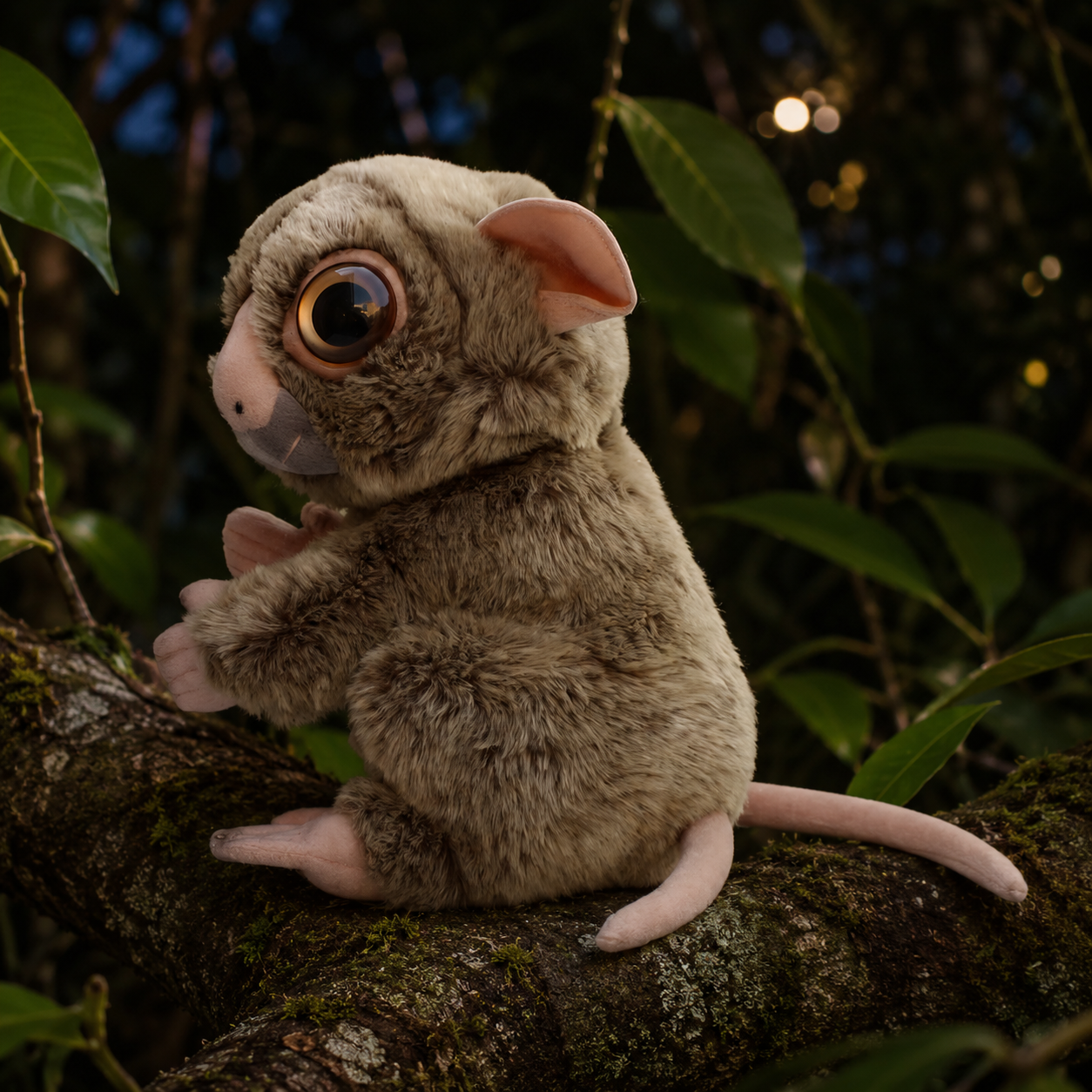 Realistic Fluffy Slender Loris Monkey  Plush