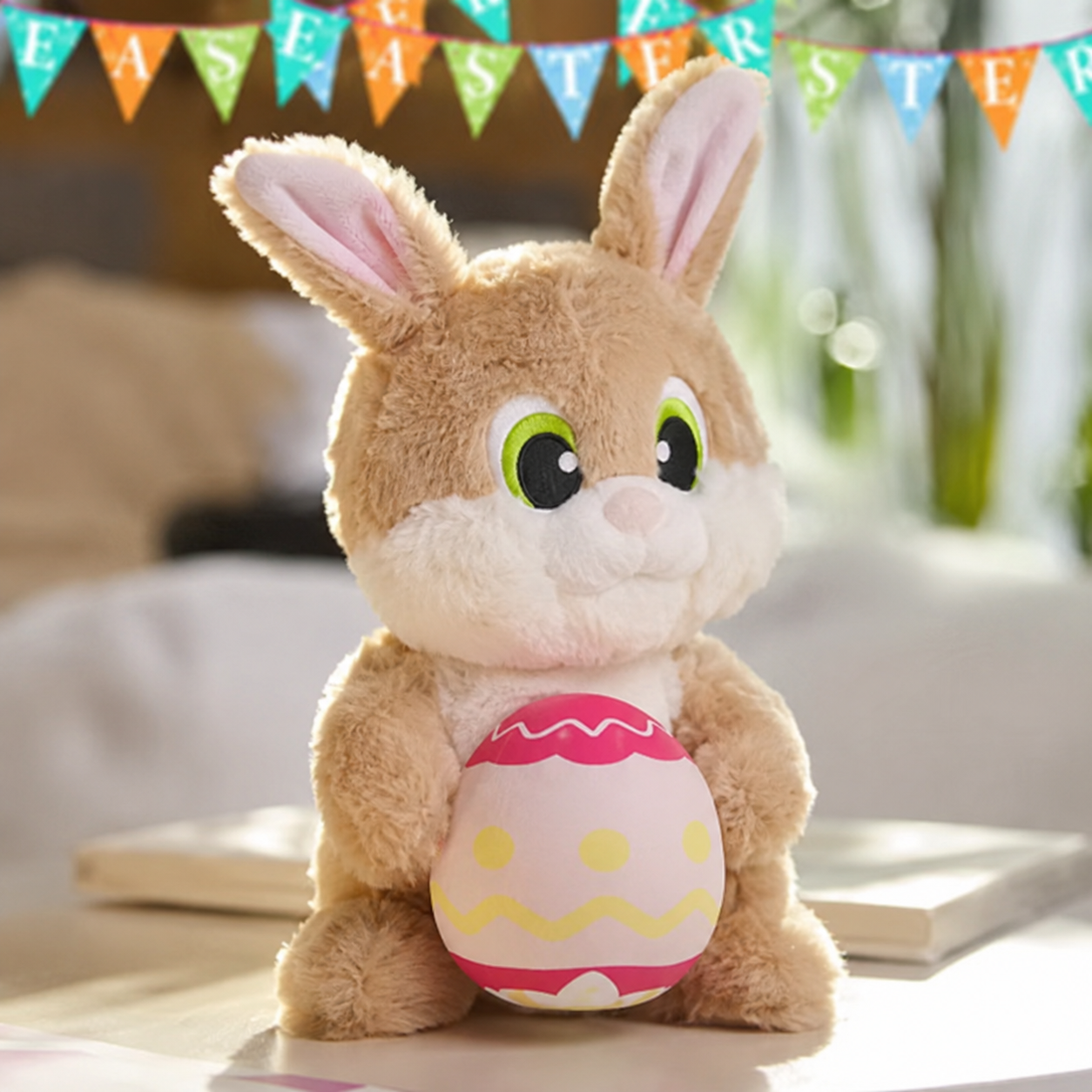 Cute Easter Bunny With Egg Plush