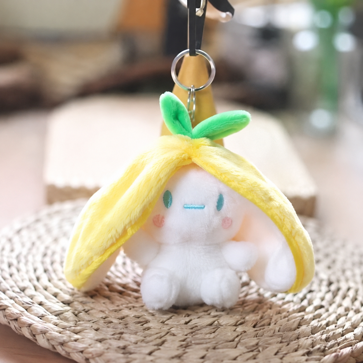 Pineapple Bunny Keychain Plush