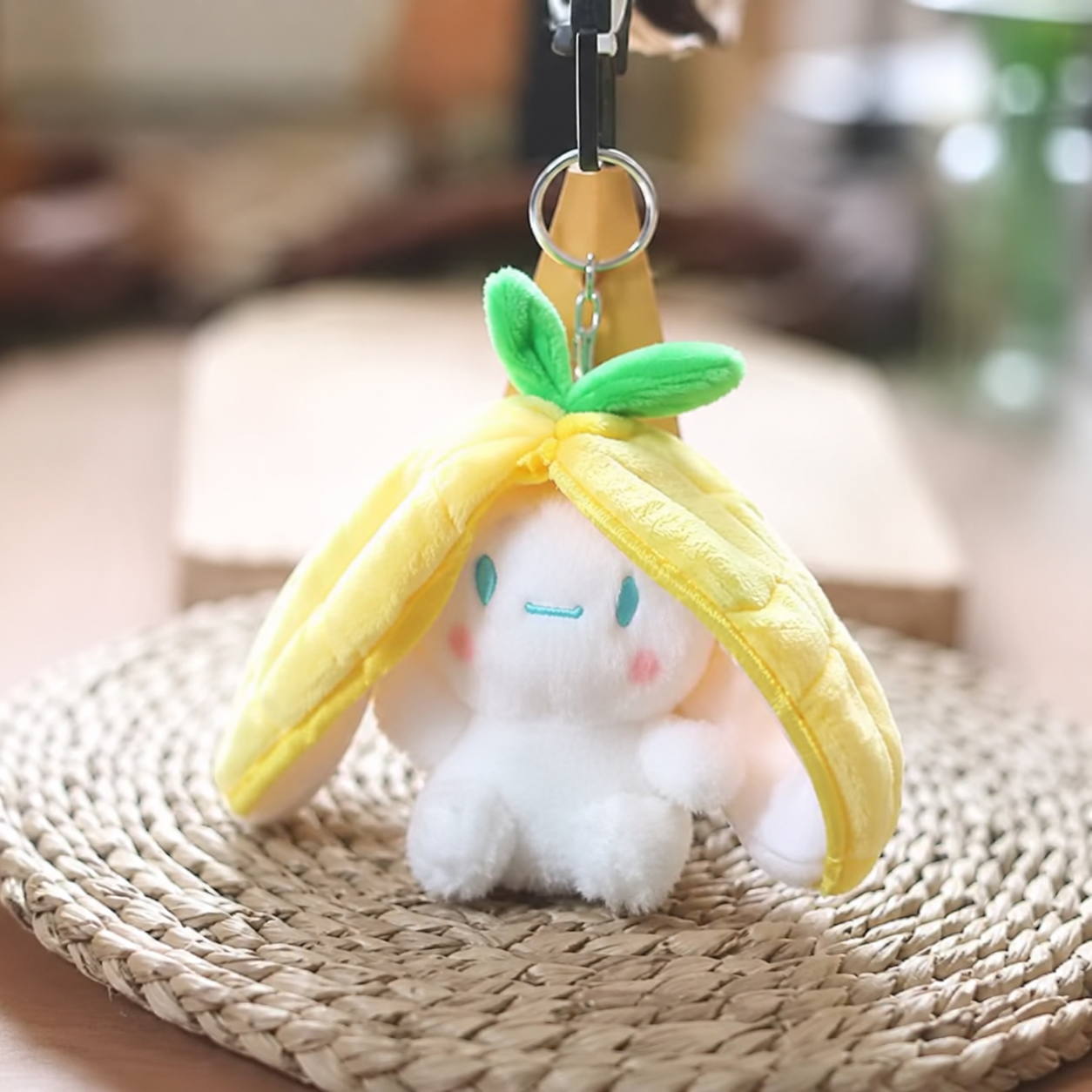 Pineapple Bunny Keychain Plush